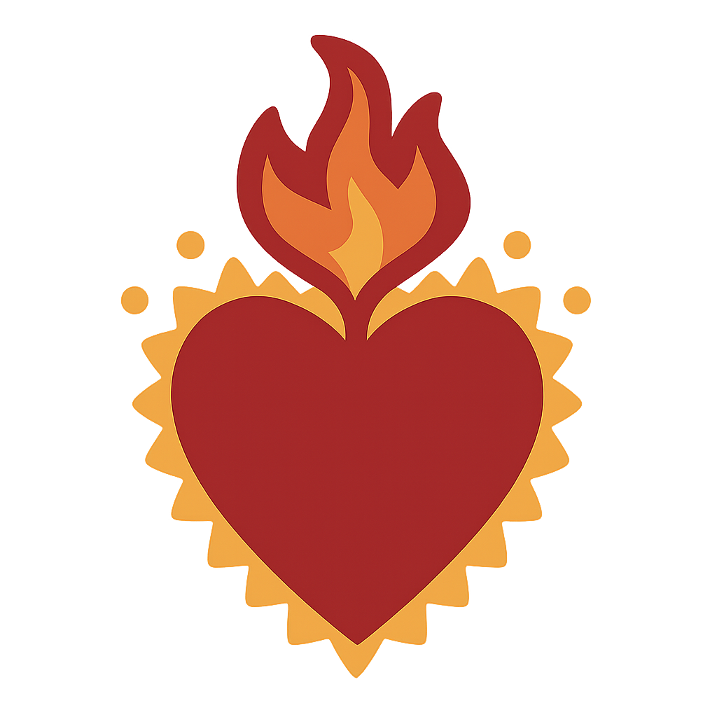corazon llamas