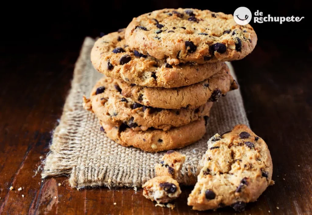 Preperación de galletas de chocolate